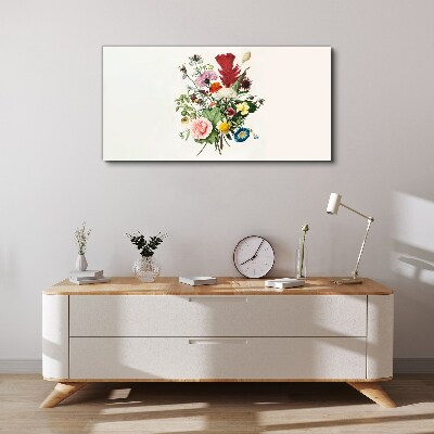 Tablou canvas Aranjament floral in culori pastelate