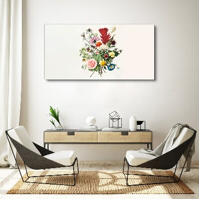 Tablou canvas Aranjament floral in culori pastelate