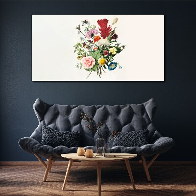 Tablou canvas Aranjament floral in culori pastelate