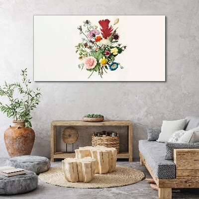 Tablou canvas Aranjament floral in culori pastelate