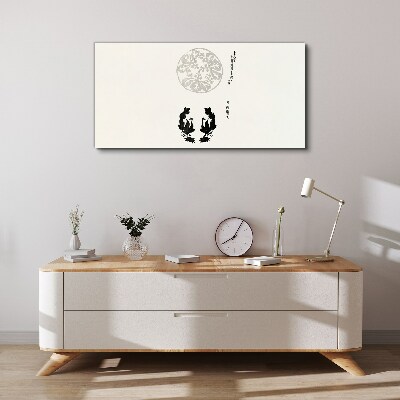 Tablou canvas Echilibrul naturii în monocrom