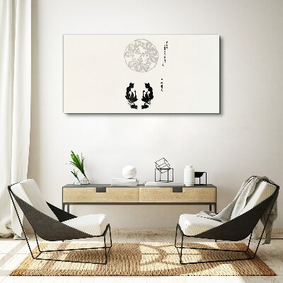 Tablou canvas Echilibrul naturii în monocrom