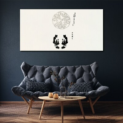 Tablou canvas Echilibrul naturii în monocrom