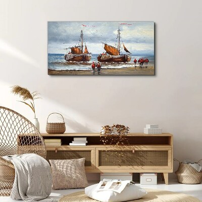 Tablou canvas Pânze la orizont