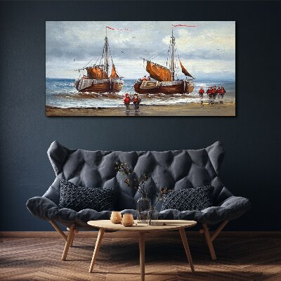 Tablou canvas Pânze la orizont