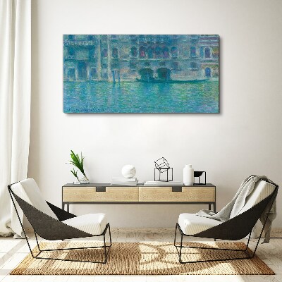 Tablou canvas Laguna Veneției în nuanțe de albastru