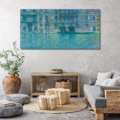 Tablou canvas Laguna Veneției în nuanțe de albastru