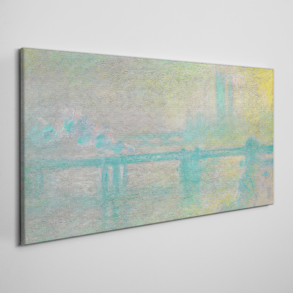Tablou canvas Dimineața de iarnă pe râu