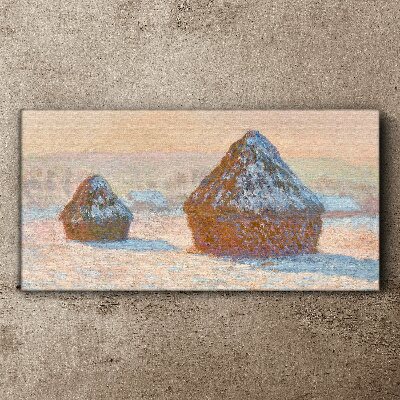 Tablou canvas Peisaj de iarnă cu zăpadă