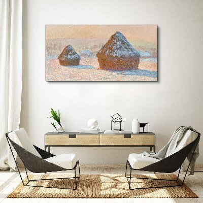 Tablou canvas Peisaj de iarnă cu zăpadă