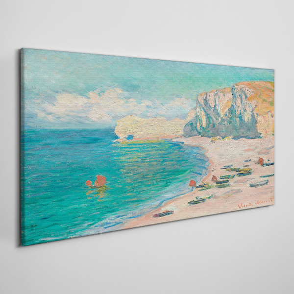 Tablou canvas Plaja Falaise d'Amont Monet