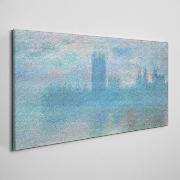 Tablou canvas Londra ceață dimineața