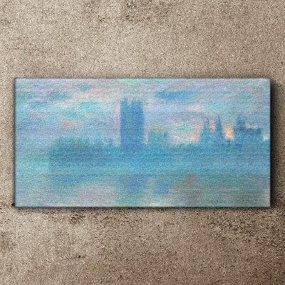 Tablou canvas Londra ceață dimineața