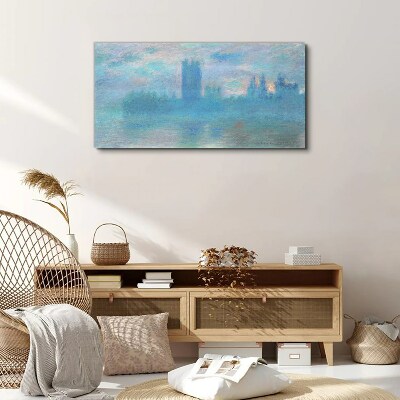 Tablou canvas Londra ceață dimineața