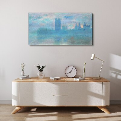 Tablou canvas Londra ceață dimineața