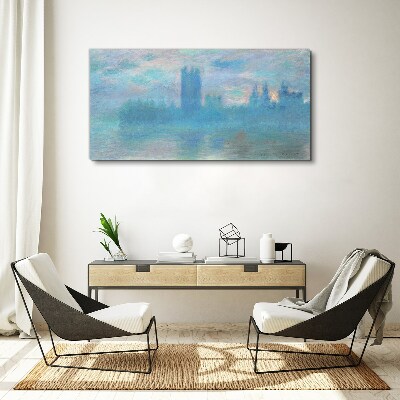 Tablou canvas Londra ceață dimineața