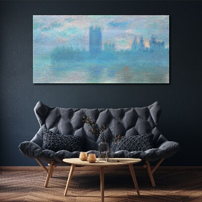 Tablou canvas Londra ceață dimineața