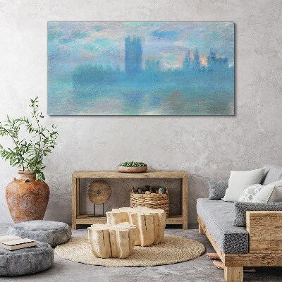 Tablou canvas Londra ceață dimineața