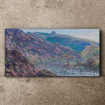 Tablou canvas Arbore bătrân la confluența Monet