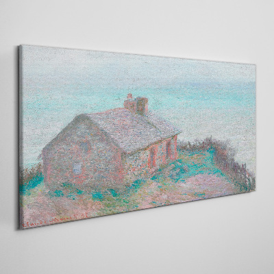 Tablou canvas Casă lângă mare