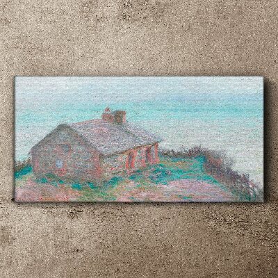 Tablou canvas Casă lângă mare