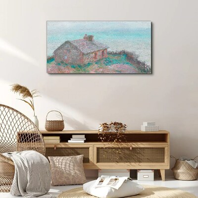 Tablou canvas Casă lângă mare
