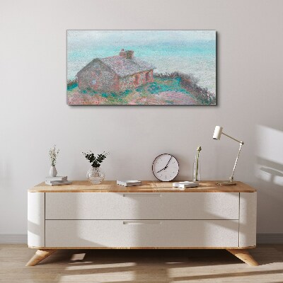 Tablou canvas Casă lângă mare