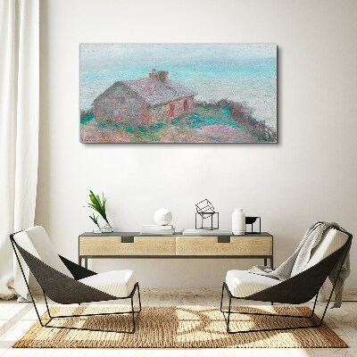 Tablou canvas Casă lângă mare