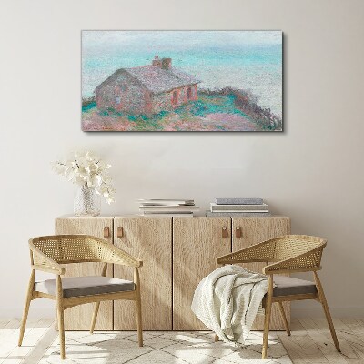 Tablou canvas Casă lângă mare