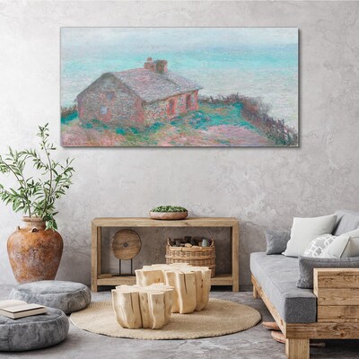 Tablou canvas Casă lângă mare