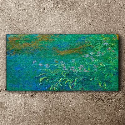 Tablou canvas Peisaj verde cu flori