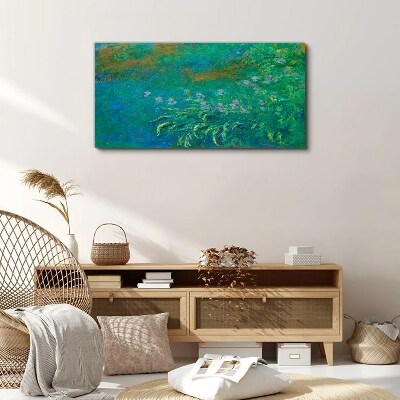 Tablou canvas Peisaj verde cu flori