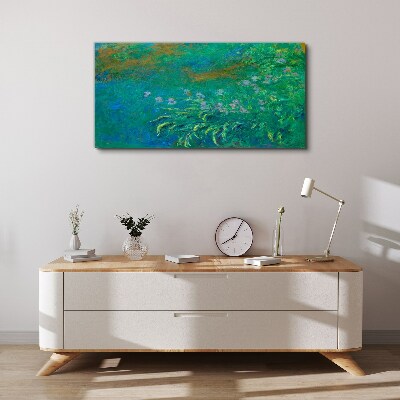 Tablou canvas Peisaj verde cu flori
