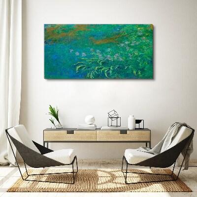 Tablou canvas Peisaj verde cu flori
