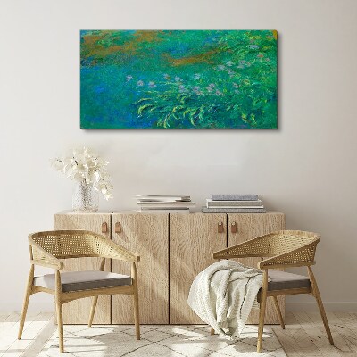 Tablou canvas Peisaj verde cu flori