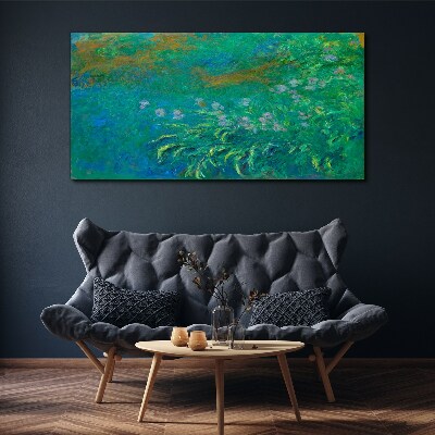 Tablou canvas Peisaj verde cu flori