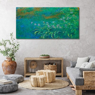Tablou canvas Peisaj verde cu flori