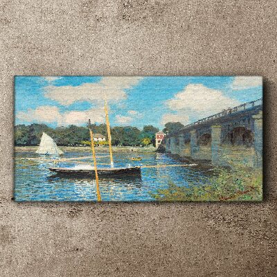 Tablou canvas Un port liniștit într-o zi însorită
