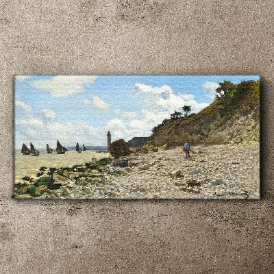 Tablou canvas O coastă liniștită cu un far