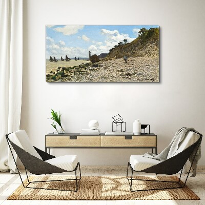 Tablou canvas O coastă liniștită cu un far