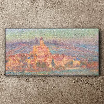 Tablou canvas Apus de soare Vetheuil Monet