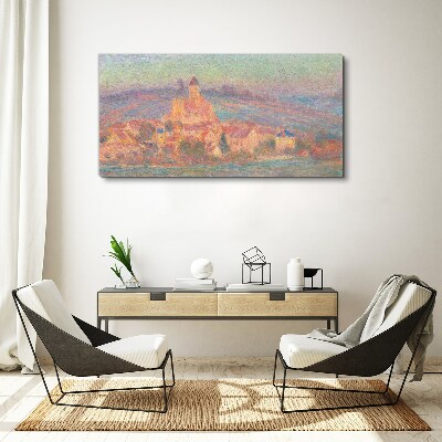 Tablou canvas Apus de soare Vetheuil Monet