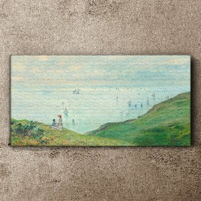 Tablou canvas Stânci la Pourville Monet