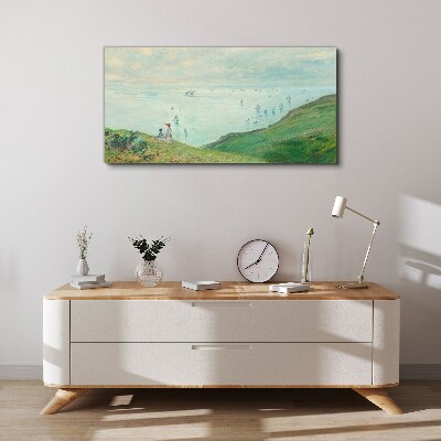 Tablou canvas Stânci la Pourville Monet
