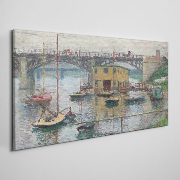Tablou canvas Un port liniștit în culori pastelate