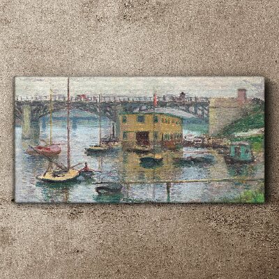 Tablou canvas Un port liniștit în culori pastelate