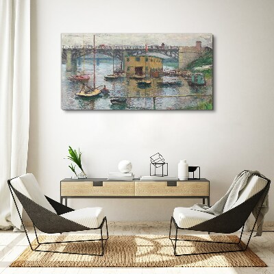 Tablou canvas Un port liniștit în culori pastelate