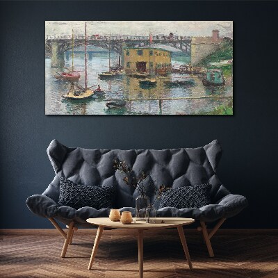 Tablou canvas Un port liniștit în culori pastelate
