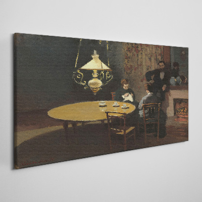 Tablou canvas Interior după cină Monet