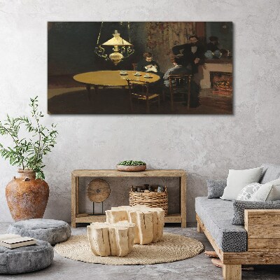 Tablou canvas Interior după cină Monet